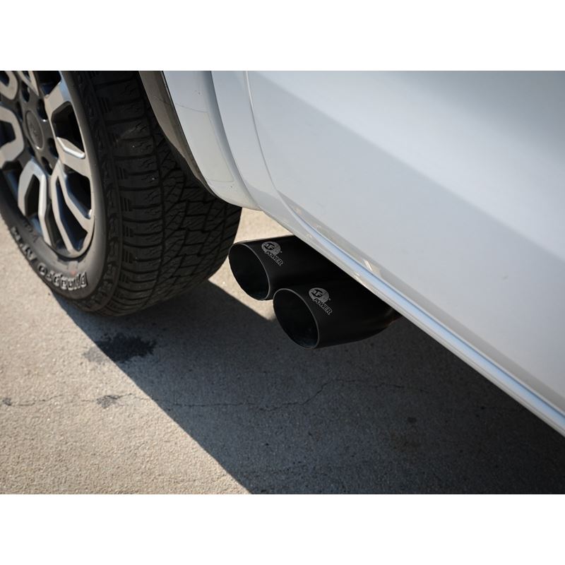 afe Rebel Series 3 IN 304 Stainless Steel Cat-Back Exhaust System w/ Black Tips (t) (49-33119-B)