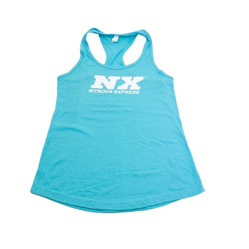 Nitrous Express Womens Ideal Racerback Tank; XL; Teal (19123TXL)