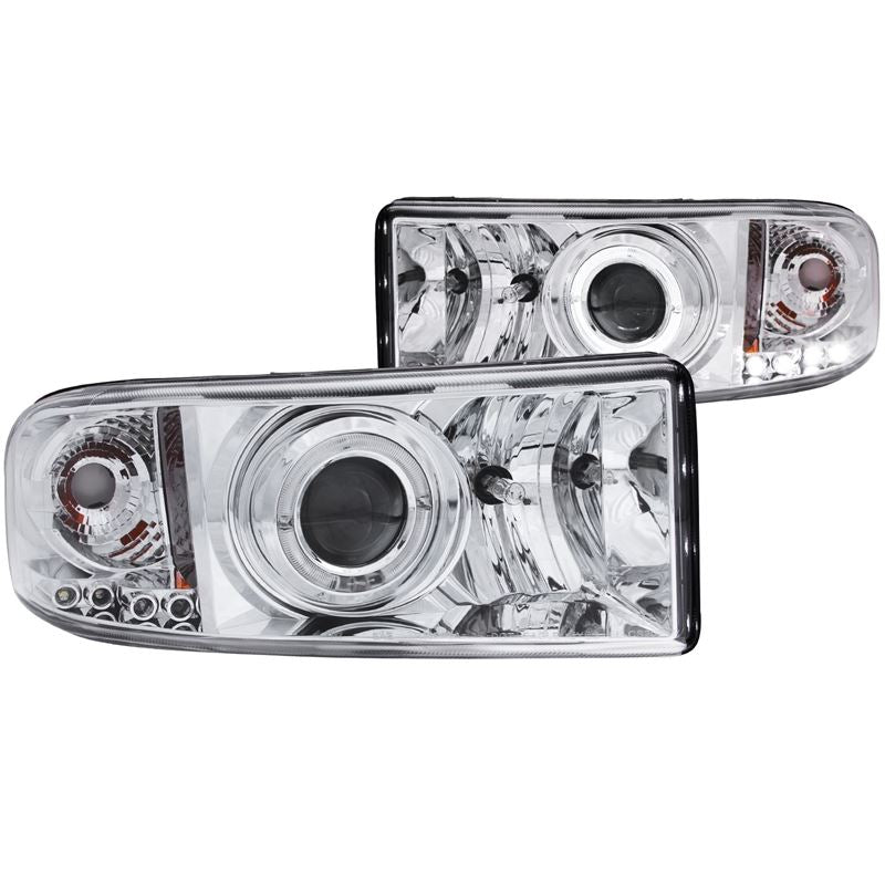 ANZO USA 1994-2001 Dodge Ram Projector Headlights w/ Halo Chrome (111195)