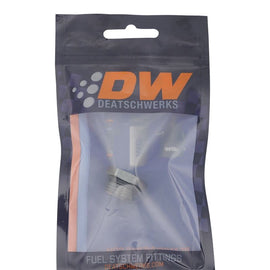 DeatschWerks 8AN ORB Male Plug Fitting with 1/8in NPT Gauge Port - Anodized DW Titanium (6-02-0731)