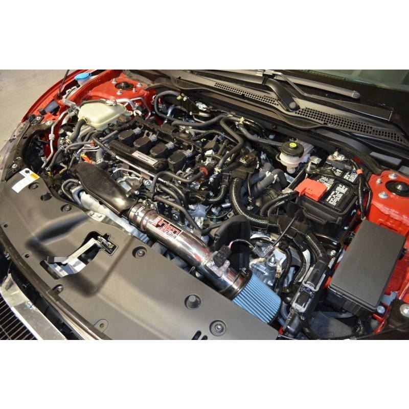 Injen Technology SP short ram intake system with SuperNano-Web Dry Air filter,Wrinkle Red (SP1584WR)