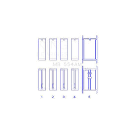 King Engine Bearings Main Bearing Set for 1955-1957 Pontiac Pathfinder (MB 554AM 010)