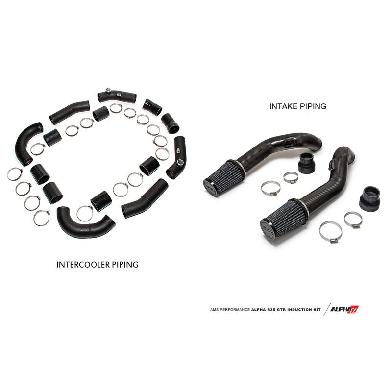 ALPHA Performance R35 GT-R Induction Kit-ALPHA Cooler, Stock Manifold, Stock T/B (ALP.07.09.0003-3)