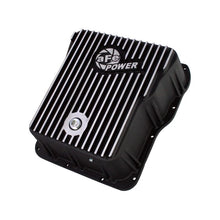 Load image into Gallery viewer, aFe Power Transmission Pan Black w/ Machined Fins (46-70072)