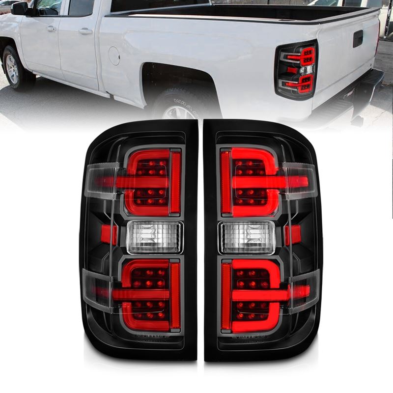 ANZO USA Tail Light Assembly for Chevrolet Silverado 1500/2500/3500, Sierra 3500 (311425)