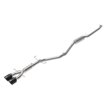 Load image into Gallery viewer, Takeda 2-1/2 IN 304 Stainless Steel Cat-Back Exhaust System w/ Black Tips (49-36619-B)