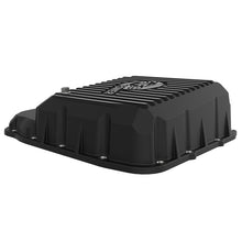 Load image into Gallery viewer, aFe Power Transmission Pan Black w/ Machined Fins (46-71160B)