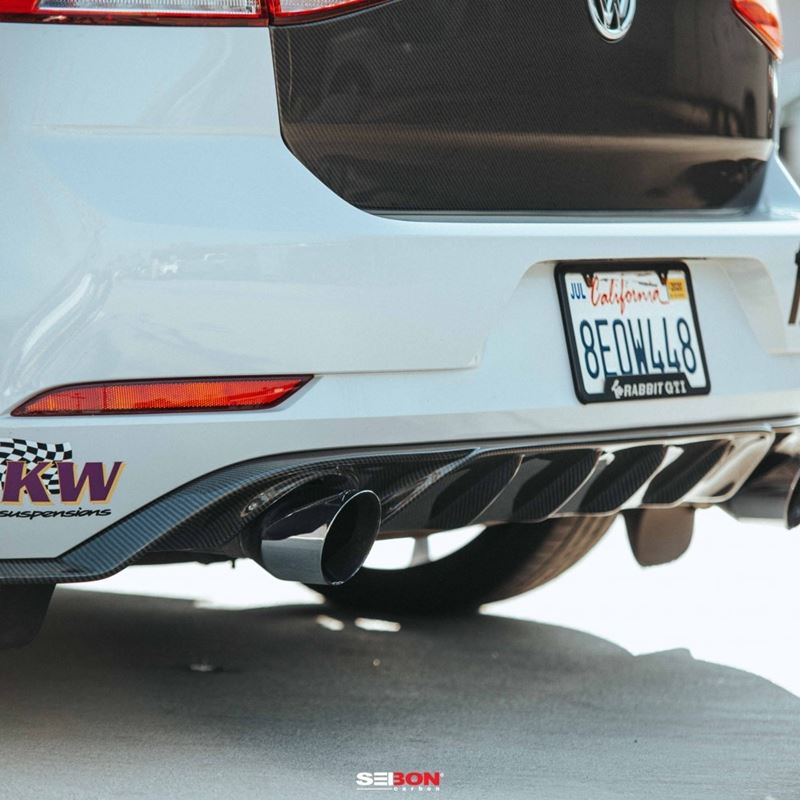 Seibon MB-Style Carbon Fiber Rear Lip for Volkswagen Golf/GTI (RL18VWG7-MB)