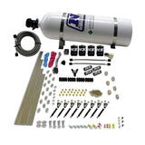 Nitrous Express 8 Cyl VXL Direct Port 4 Solenoids Nitrous Kit (200-500HP) w/15lb Bottle (80019-15)