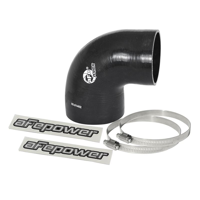 aFe Cold Air Intake System (4 IN ID to 3-3/8 IN ID x 90 Deg.) Elbow Reducing Coupler(59-00073)