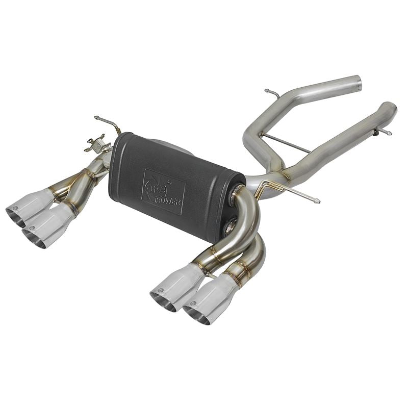 aFe MACH Force-Xp 2-1/2in Stainless Steel Axle Back Exhaust System w/ Polished Tips (49-36338-P)