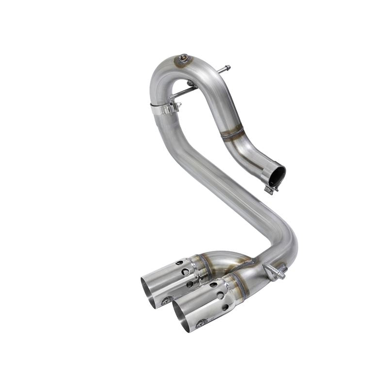 aFe Rebel Series 3 IN 409 Stainless Steel DPF-Back Exhaust System w/Polished Tip (49-44065-P)