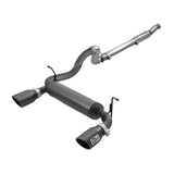 aFe Rebel Series 3 IN to 2-1/2 IN 409 Stainless Steel Cat-Back Exhaust w/ Black Tip for 2018-2021 Jeep Wrangler(49-48096-B)