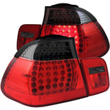 ANZO USA 2002-2005 BMW 3 Series E46 LED Taillights Red/Smoke (321123)