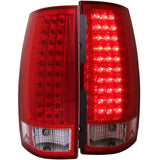 ANZO USA 2007-2014 Chevrolet Suburban LED Taillights Red/Clear (311082)