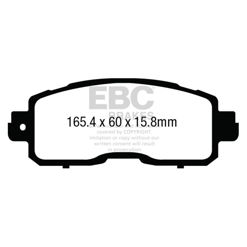 EBC Greenstuff 2000 Series Sport Brake Pads (DP23011)