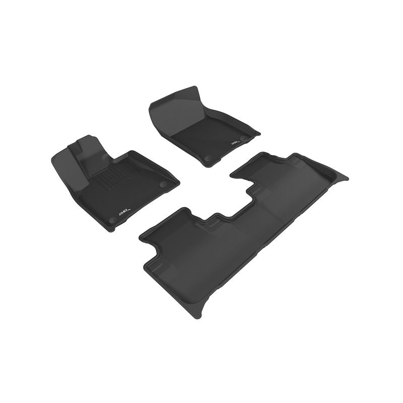 3D Maxpider KAGU Floor Mat, BLACK, 1ST ROW/2ND ROW (L1LX05501509)