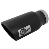 aFe MACH Force-Xp 409 Stainless Steel Clamp-on Exhaust Tip Black Left Side Exit (49T50702-B15)