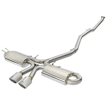 Load image into Gallery viewer, Takeda 3 IN 304 Stainless Steel Cat-Back Exhaust w/ Center Polished Tips (49-36618-P)