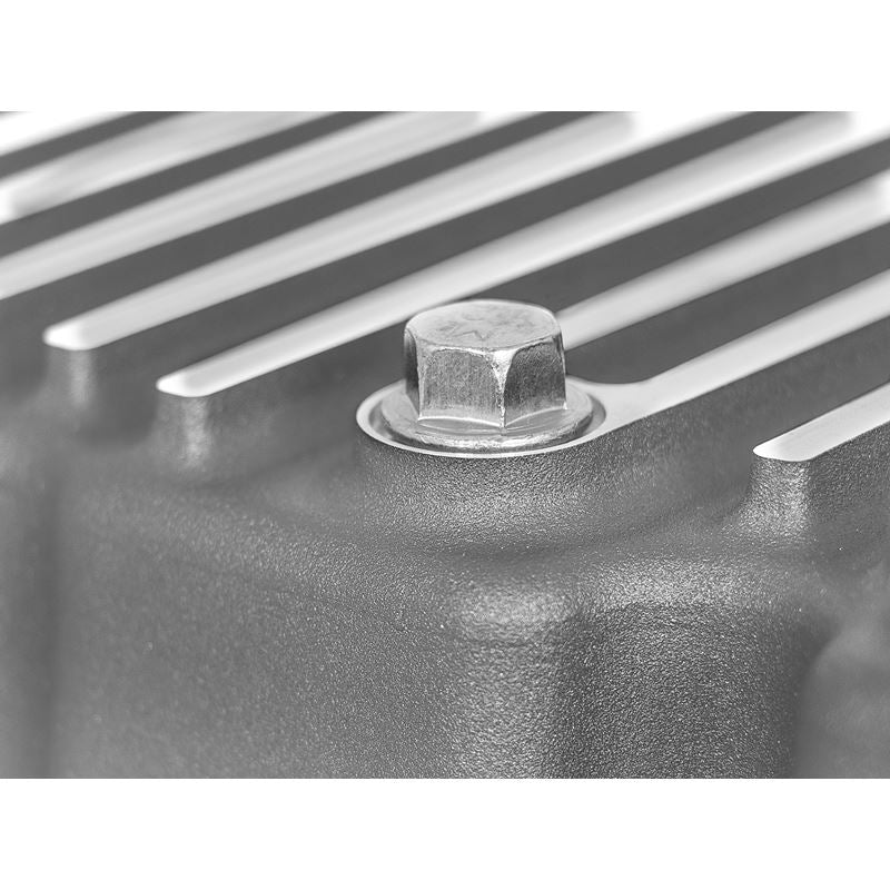 aFe Street Series Engine Oil Pan Raw w/ Machined Fins (46-70320)