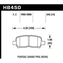 Load image into Gallery viewer, Hawk Performance HPS Brake Pads (HB450F.555)