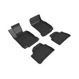 3D Maxpider 12-19 BMW 1 Series Kagu Floor Mat- Black R1 R2 (L1BM03601509)