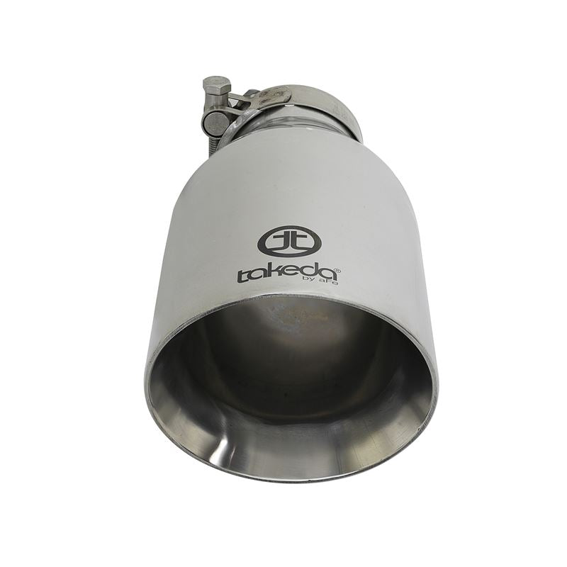 Takeda 304 Stainless Steel Clamp-on Exhaust Tip Polished (49T25454-P09)