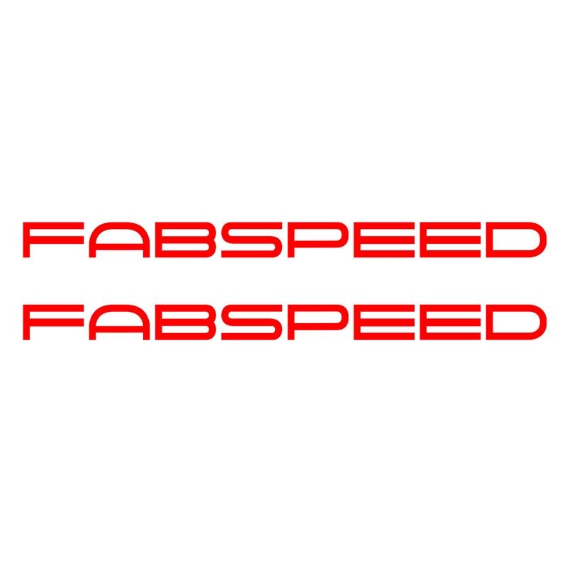 Fabspeed Motorsport Die-Cut Decals (FS.DECSET.RED)