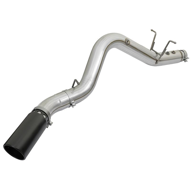 aFe ATLAS 4 IN Aluminized Steel DPF-Back Exhaust System w/Black Tip (49-04085-B)