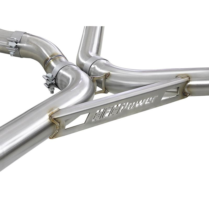 aFe MACH Force-XP 3-1/2 IN 304 Stainless Steel Cat-Back Exhaust w/ Black Tip (49-36342-B)