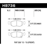 Hawk Performance Performance Ceramic Brake Pads (HB736Z.629)