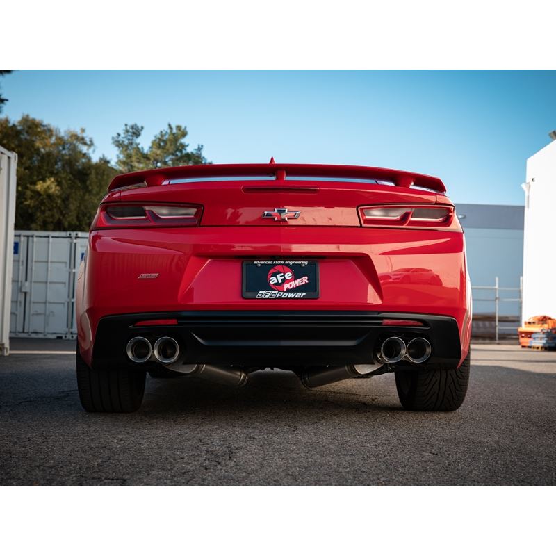 aFe MACH Force-Xp 2-1/2 IN 409 Stainless Steel Axle-Back Exhaust System Polished (49-44119-P)