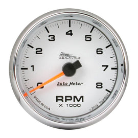AutoMeter Pro-Cycle Gauge Tach 2 5/8in 8K Rpm 2and4 Cylinder White (19307)