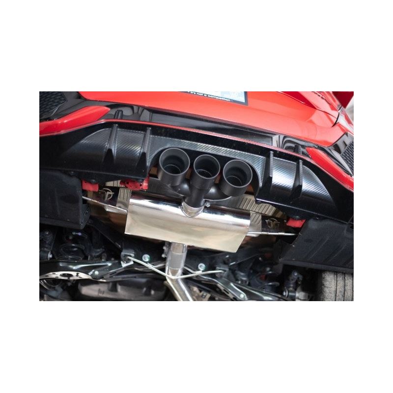 Thermal R&D 2017 - 2021 Honda Civic Type R - Catback/Frontpipe Exhaust System, Black Tip (B182-C190)