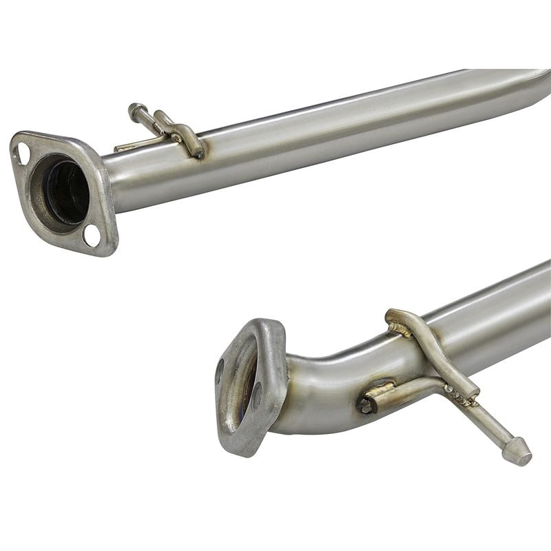 Takeda 2 IN 304 Stainless Steel Axle-Back Exhaust System w/ Blue Flame Tip (49-36037-L)