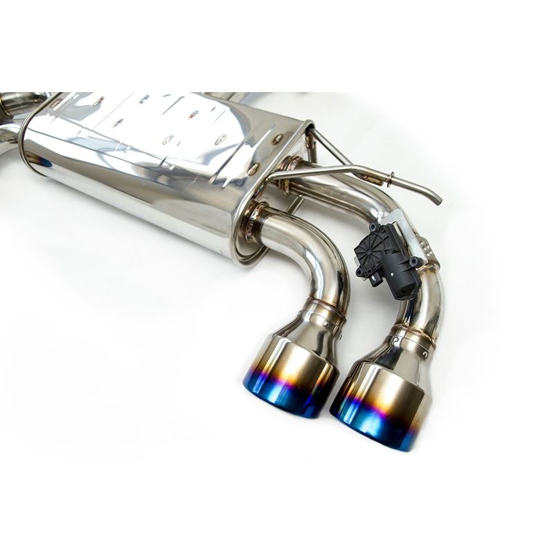 Invidia Q300 Catback Exhaust with Rolled Titanium Tips for VW Golf R MK7.5 (HS17GFR753V4RT)