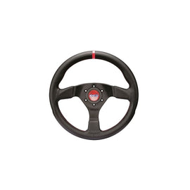 Sparco R383 Champion Racing Steering Wheel, Black Leather with Black Stitching (015R383PLUNNR)