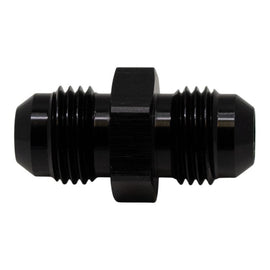 DeatschWerks 6AN Male Flare to 6AN Male Flare Coupler - Anodized Matte Black(6-02-0202-B)