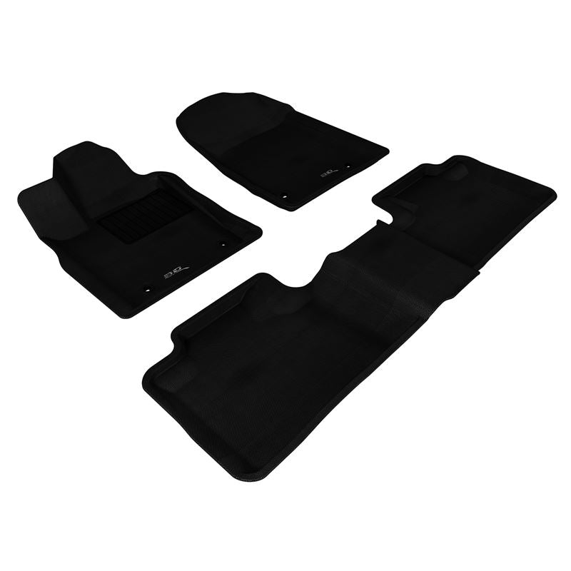 3D Maxpider KAGU Floor Mat, BLACK, 1ST ROW/2ND ROW (L1DG01301509)