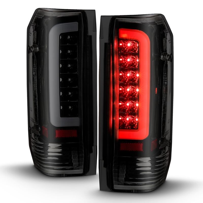 ANZO USA Tail Light Assembly, LED, Smoke Lens, Black Housing, Pair, (311351)