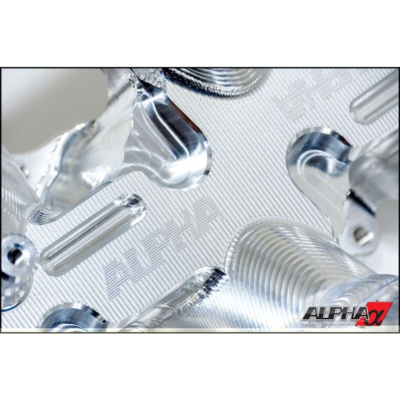 ALPHA R35 Carbon Fiber Intake Manifold - w/ Aux Fuel Rail (12 injectors), Green (ALP.07.08.0101-27)