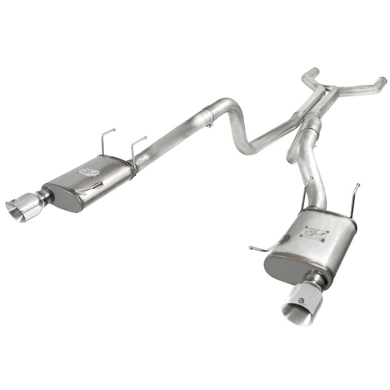 aFe MACH Force-Xp 3 IN 409 Stainless Steel Cat-Back Exhaust System w/Polished Tip (49-43049-P)