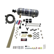 Load image into Gallery viewer, Nitrous Express 8 Cyl Dry Direct Port 2 Solenoids Nitrous Kit (200-600HP) w/Composite Bottle (93006-12)