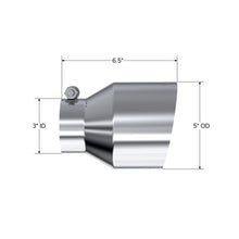 Load image into Gallery viewer, MBRP Exhaust Tip. 5in. OD Out. 3in. ID. Single Wall. T304 (T5184)