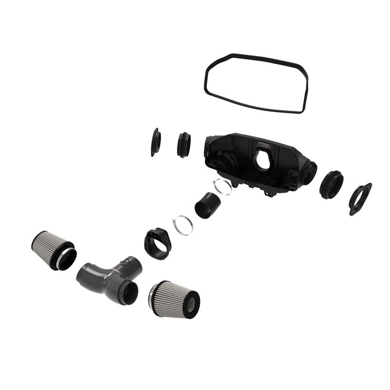 aFe Track Series Stage-2 Carbon Fiber Intake System w/ Pro DRY S Media (C8) 2020 V8-6.2L (57-10013D)