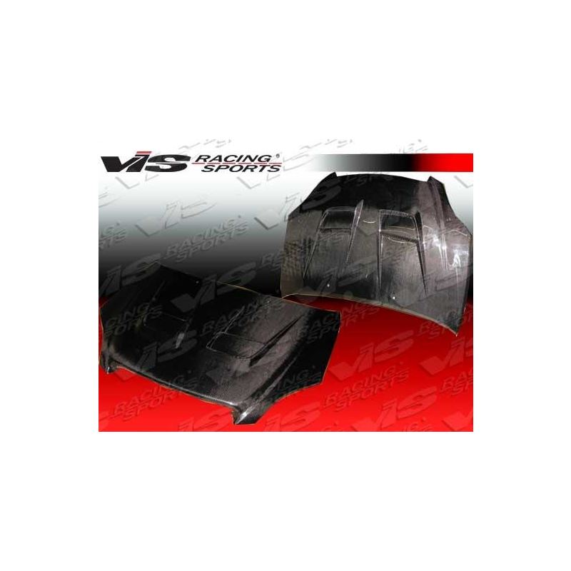 VIS Racing Thunder Style Black Carbon Fiber Hood (02TYMAT4DTHU-010C)