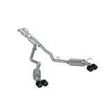 MBRP Exhaust 2.5in. Cat Back Dual Rear Quad Tips (S52053CF)