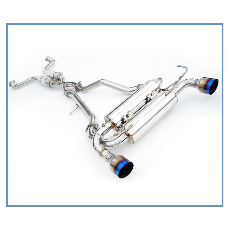 Invidia 02-08 Nissan 350z Gemini Single Layer Titanium Tip Cat-back Exhaust (HS02N3ZGIT)