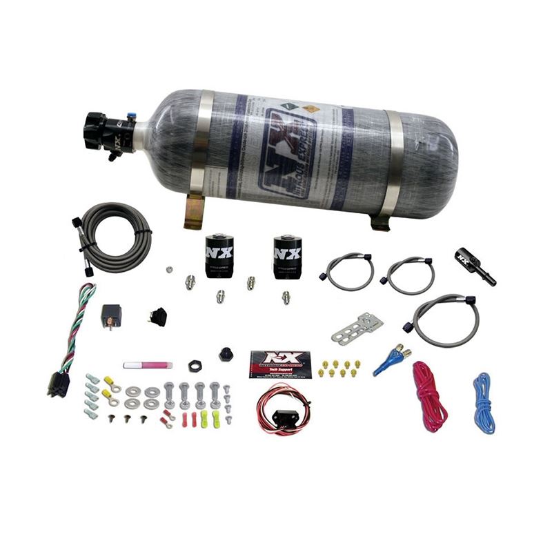 Nitrous Express Dodge Hemi/SRT8 Single Nozzle Fly By Wire Nitrous Kit (35-150HP) w/Composite Bottle (20918-12)