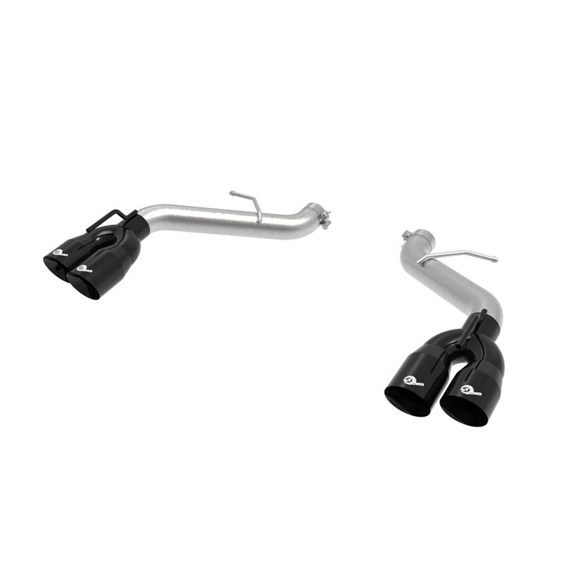 aFe MACH Force-Xp 2-1/2 IN 409 Stainless Steel Axle-Back Exhaust System Black (49-44119NM-B)